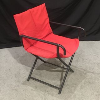 3 Sillas Director Vintage rojas