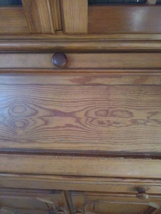 Mueble escritorio madera roble
