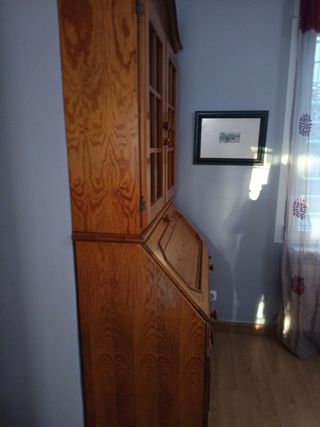 Mueble escritorio madera roble
