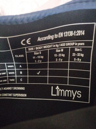 Chaleco flotador Limmys niño