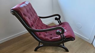 Butaca Chester cuero rojo