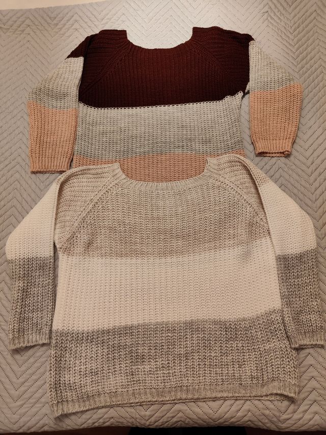 2 Suéteres de punto tricolor