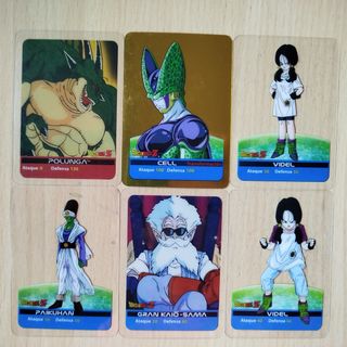 6 cartas de Dragon Ball Z