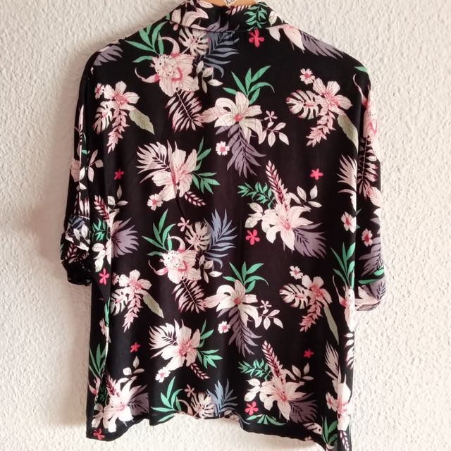 Camisa Manga Corta Mango - Flores
