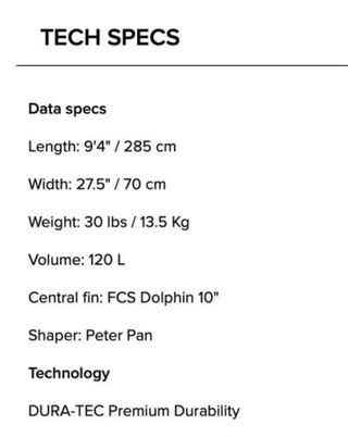 Paddle Surf BIC DURA-TEC 9’4” + Remo