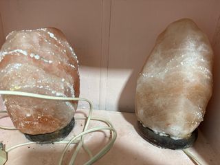 2 Lámparas de sal | Piedras decorativas