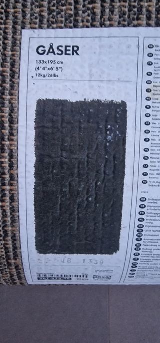 Alfombra Gris - Alfombra de poliéster