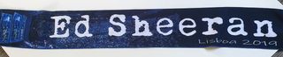 Ed Sheeran Scarf - Lisbon 2019 Show - Fan Made - D