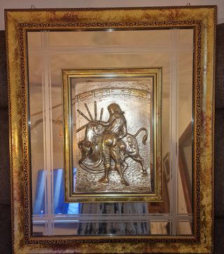 Relieve torero: cuadro dorado