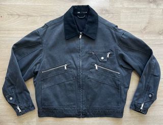 Chaqueta Zara gris - estilo Carhartt