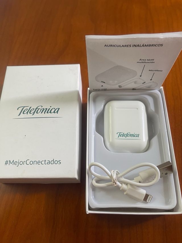 Cuffie telefoniche wireless bianche