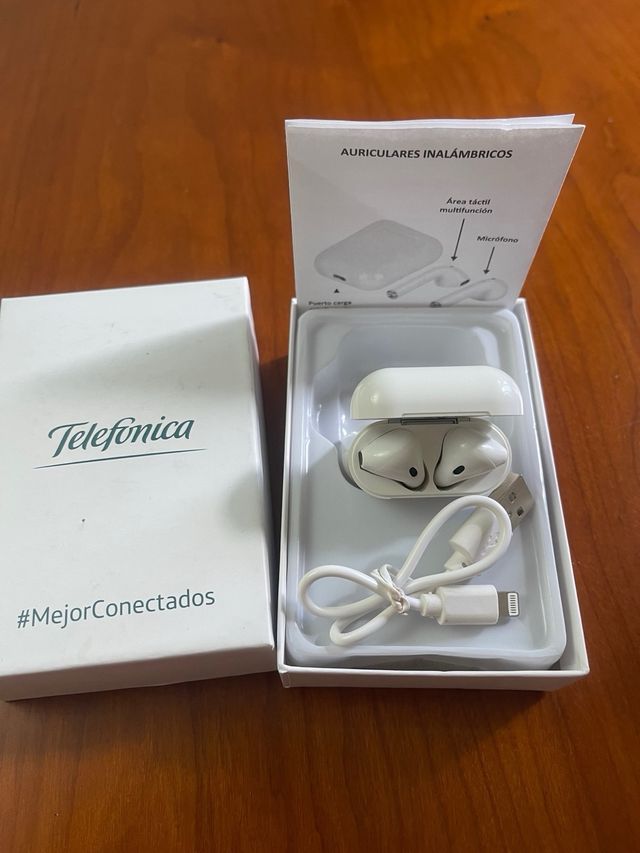 Cuffie telefoniche wireless bianche