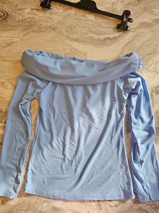 Maglia azzurra manica lunga