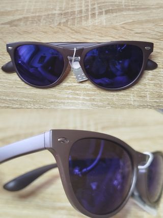 Gafas de sol marrón y morado