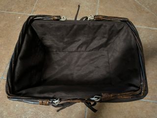 Cesta mimbre marrón