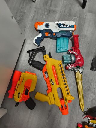 Sólo pistola Xshot & Power Rangers