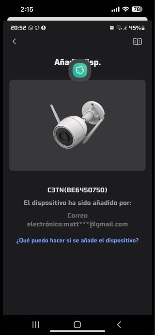 Cámara EZVIZ WiFi Ext. 2K