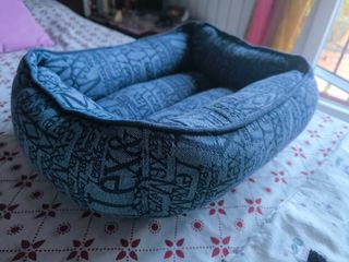 Cama mascota azul - perros y gatos