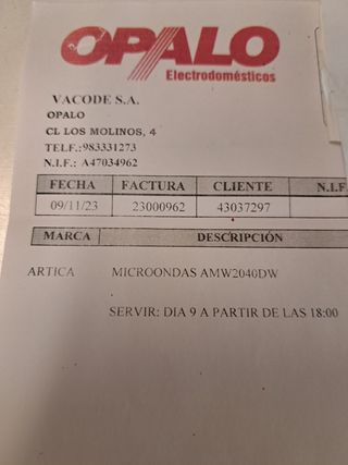 Microondas Artica - Como nuevo
