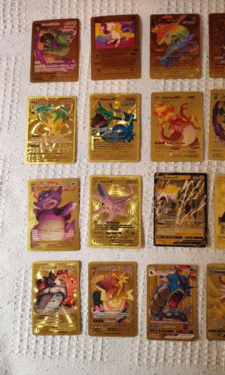 Cartas Pokemon Negras, Plateadas, Doradas y VMAX