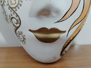 MÁSCARA VENECIANA PINTADA A MANO