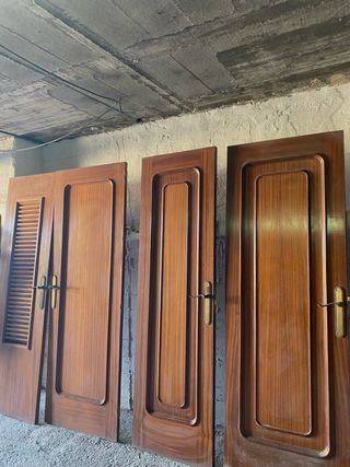 11 Puertas Madera Maciza De Embero 