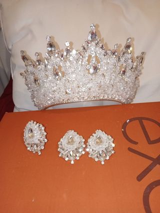 Corona novia plata - Joyas