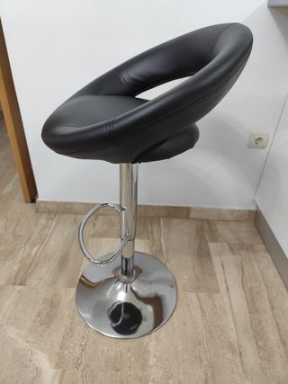 Taburetes cocina altos negros - 2uds