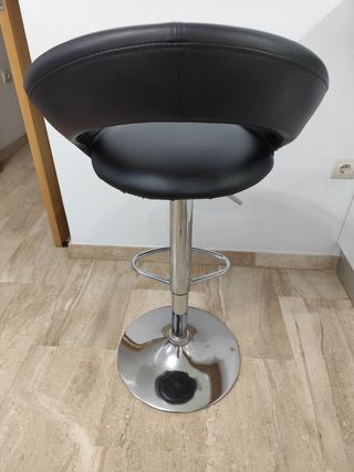 Taburetes cocina altos negros - 2uds