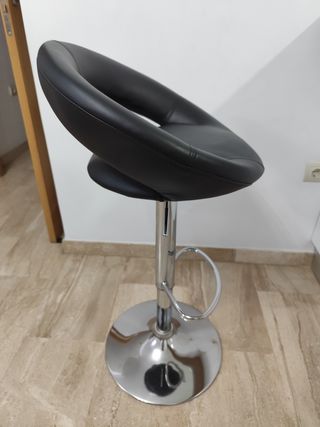 Taburetes cocina altos negros - 2uds