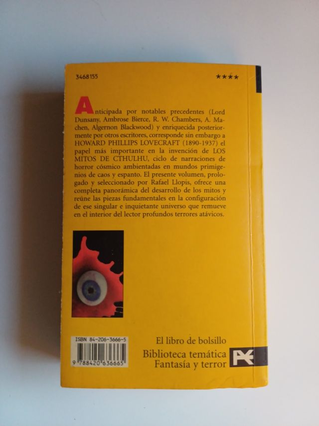 Los mitos de Cthulhu - Lovecraft (Alianza)
