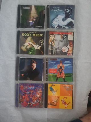 CDs Santana, Bowie, Pretenders, Elton John