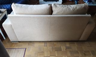 Sofa dos plazas amarillo claro comodo