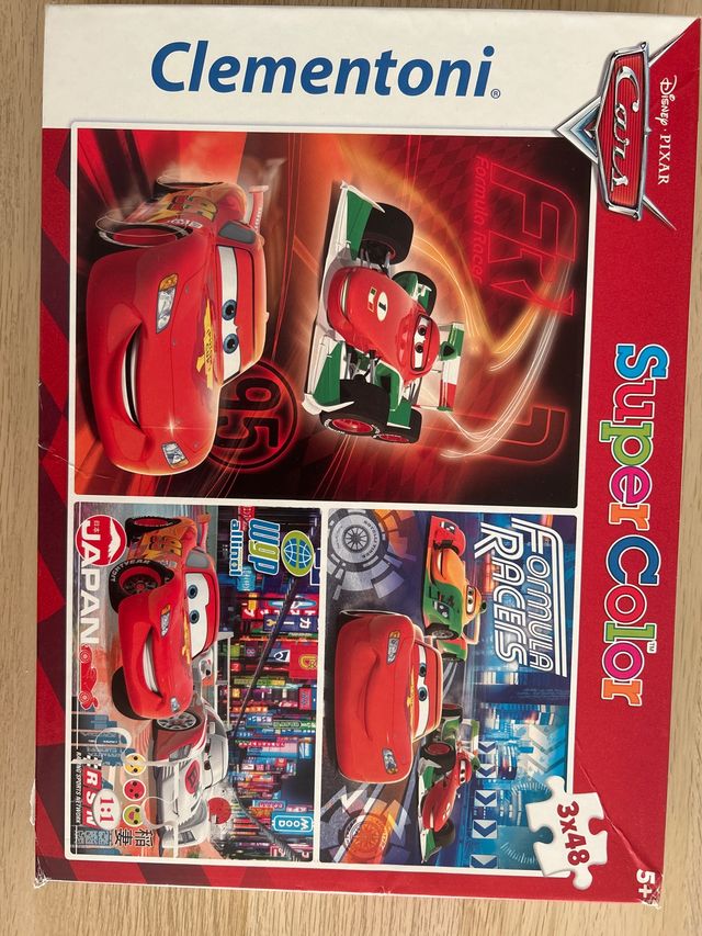 Puzzle Cars Clementoni Super Color 3x48