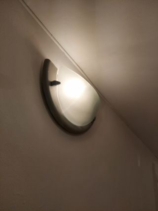 Aplique de pared gris plata