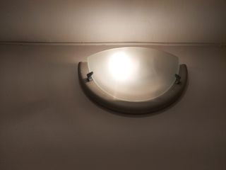 Aplique de pared gris plata