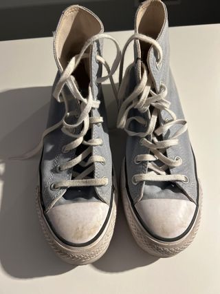 Converse altas azul claro