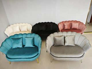 Divano Conchiglia velluto