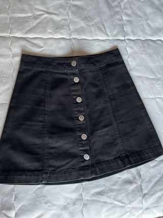 2 Faldas vaqueras H&M - Negro y Verde