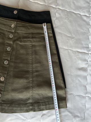 2 Faldas vaqueras H&M - Negro y Verde