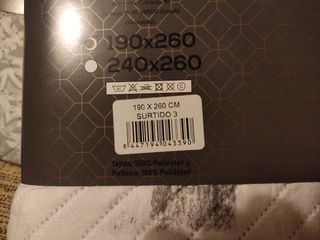 Colcha Bouti Reversible - Gris y Blanco