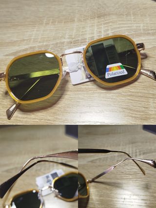 Gafas sol polarizadas doradas