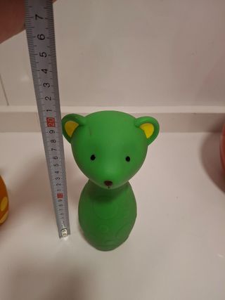 3 juguetes animales goma