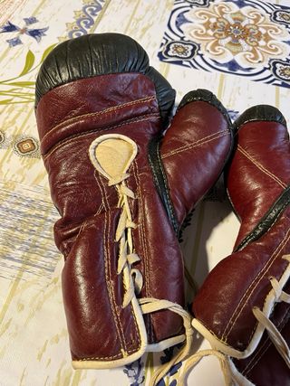 Guantes boxeo vintage marrón