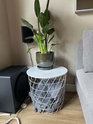 Mesa almacenaje KVISTBRO blanca 44cm