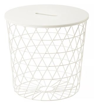 Mesa almacenaje KVISTBRO blanca 44cm
