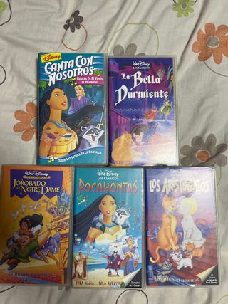 VHS Disney: 5 Películas Clásicas