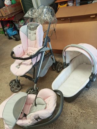 Carrito bebé Prenatal rosa