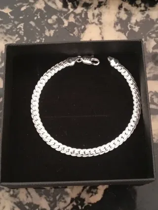 Pulsera Chapada en plata 925