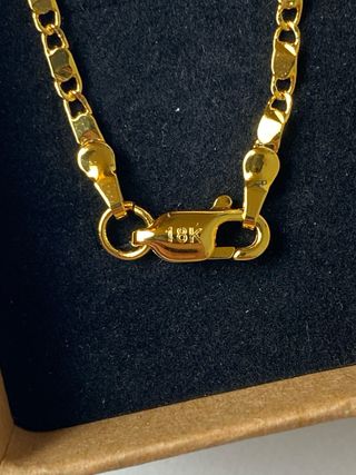 Cadena Fina Bañada en Oro 18k - 55cm